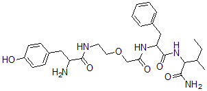 CAS#: 98900-28-8， Gly(2)-psi-(Methyleneoxy)-Gly(3)-Leu(5)-Enkephalinamide