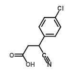 CAS#: 98923-51-4， 3-(4-Chlorophenyl)-3-cyanopropanoic acid