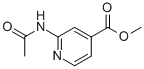 structure of CAS# 98953-21-0, 2-(Acetylamino)-4-Pyridinecarboxylic Acid Methyl Ester;4-Pyridinecarboxylicacid,2-(Acetylamino)-,Methylester(9CI);4-Pyridinecarboxylic Acid, 2-(Acetylamino)-, Methyl Ester;4-Pyridinecarboxylicacid,2-(Acetylamino)-, Ethyl Ester