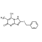 CAS#: 98968-32-2， 2-(Benzylsulfanyl)-7-hydroxy-6-methyl[1,2,4]triazolo[1,5-a]pyrimidin-5(1H)-one