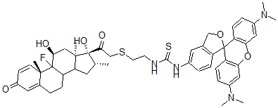 CAS#: 99143-17-6， N-(Dexamethasone 21-S-Ethyl-2'-Amino)Tetramethylrhodamine