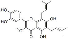 CAS#: 99217-70-6， 2-(3,4-Dihydroxyphenyl)-5,7-Dihydroxy-3-Methoxy-6,8-Bis(3-Methyl-2-Butenyl)-4H-1-Benzopyran-4-One
