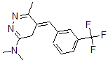 CAS#: 99300-77-3， (5E)-N,N,6-Trimethyl-5-[[3-(trifluoromethyl)phenyl]methylidene]-4H-pyridazin-3-amine