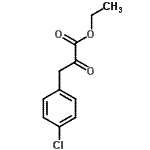 structure of CAS# 99334-10-8, Ethyl 3-(4-chlorophenyl)-2-oxopropanoate;3-(4-Chlorophenyl)-2-oxopropionic acid ethyl ester;Ethyl 3-(4-Chlorophenyl)-2-oxopropanoate;Ethyl 3-(4-chlorophenyl)-2-oxopropanoate, tech