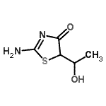 CAS#: 99418-85-6， 2-Amino-5-(1-hydroxyethyl)-1,3-thiazol-4(5H)-one