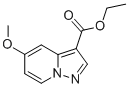 structure of CAS# 99446-53-4, 5-Methoxy-Pyrazolo[1,5-a]Pyridine-3-carboxylic Acid Ethyl Ester;5-METHOXY-PYRAZOLO[1,5-A]PYRIDINE-3-CARBOXYLIC ACID ETHYL ESTER;Ethyl 5-Methoxyh-Pyrazolo[1,5-A]Pyridine-3-Carboxylate;Ethyl 5-Methoxypyrazolo[1,5-A]Pyridine-3-Carboxylate