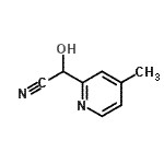 CAS#: 99584-03-9， Hydroxy(4-methyl-2-pyridinyl)acetonitrile
