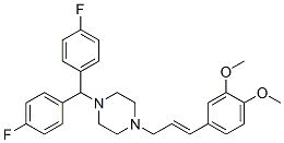 CAS#: 99661-27-5， 1-[Bis(4-fluorophenyl)methyl]-4-[(E)-3-(3,4-dimethoxyphenyl)prop-2-enyl]piperazine dihydrochloride