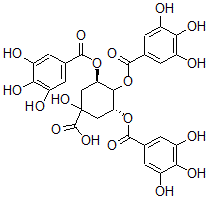 CAS#: 99745-62-7， 3,4,5-Tri-O-Galloylquinic Acid