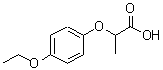 structure of CAS# 99761-32-7, 2-(4-Ethoxyphenoxy)propanoic acid;2-(4-Ethoxy-phenoxy)-propionic acid;BAS 13521437;MFCD03419317