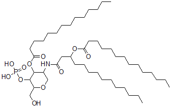 CAS#: 99777-22-7， [1-[[6-(Hydroxymethyl)-5-phosphonooxy-4-tetradecanoyloxy-oxan-3-yl]amino]-1-oxotetradecan-3-yl] tetradecanoate