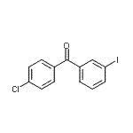 structure of CAS# 99847-41-3, (4-Chlorophenyl)(3-iodophenyl)methanone;4'-Chloro-3-iodobenzophenone