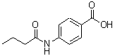 结构式 CAS# 99855-49-9, 4-(丁酰基氨基)苯甲酸