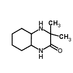 结构式 CAS# 99976-77-9, 3,3-二甲基八氢-2(1H)-喹喔啉酮