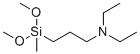 N,N-二乙基-3-氨丙基甲基二甲氧基硅烷分子结构 (CAS 10-01-5)