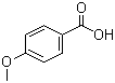 对甲氧基苯甲酸分子结构 (CAS 100-09-4)