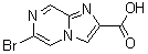 6-Bromo-imidazo[1,2-a]pyrazine-2-carboxylic acid molecular structure (CAS 1000018-56-3)