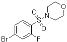 4-[(4-Bromo-2-fluorophenyl)sulfonyl]morpholine molecular structure (CAS 1000068-42-7)