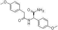 N-[(1R)-2-Amino-1-(4-methoxyphenyl)-2-oxoethyl]-4-methoxybenzeneacetamide molecular structure (CAS 1000307-35-6)