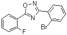 3-(2-Bromophenyl)-5-(2-fluorophenyl)-1,2,4-oxadiazole molecular structure (CAS 1000339-25-2)