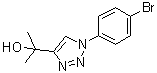 1-(4-Bromophenyl)-alpha,alpha-dimethyl-1H-1,2,3-triazole-4-methanol molecular structure (CAS 1000339-34-3)
