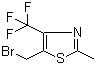 5-(Bromomethyl)-2-methyl-4-(trifluoromethyl)-1,3-thiazole molecular structure (CAS 1000339-73-0)