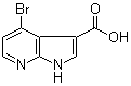4-Bromo-1H-pyrrolo[2,3-b]pyridine-3-carboxylic acid molecular structure (CAS 1000340-36-2)