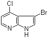 3-Bromo-4-chloro-1H-pyrrolo[2,3-b]pyridine molecular structure (CAS 1000340-39-5)