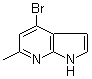 structure of CAS# 1000340-58-8, 4-Bromo-6-methyl-1H-pyrrolo[2,3-b]pyridine