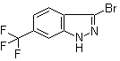 结构式 CAS# 1000341-21-8, 3-溴-6-(三氟甲基)-1H-吲唑