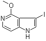 3-Iodo-4-methoxy-1H-pyrrolo[3,2-c]pyridine molecular structure (CAS 1000341-25-2)