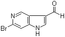 6-溴-1H-吡咯并[3,2-c]吡啶-3-甲醛分子结构 (CAS 1000341-75-2)