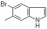 5-Bromo-6-methyl-1H-indole molecular structure (CAS 1000343-13-4)
