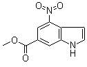 4-Nitro-1H-indole-6-carboxylic acid methyl ester molecular structure (CAS 1000343-62-3)