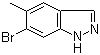 6-Bromo-5-methyl-1H-indazole molecular structure (CAS 1000343-69-0)