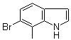 6-Bromo-7-methyl-1H-indole molecular structure (CAS 1000343-89-4)