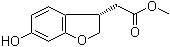 (3S)-2,3-Dihydro-6-hydroxy-3-benzofuranacetic acid methyl ester molecular structure (CAS 1000414-38-9)