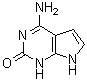 4-氨基-1,7-二氢-2H-吡咯并[2,3-d]嘧啶-2-酮分子结构 (CAS 100047-45-8)