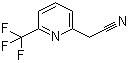 6-(三氟甲基)-2-吡啶乙腈分子结构 (CAS 1000564-90-8)