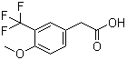 4-Methoxy-3-(trifluoromethyl)benzeneacetic acid molecular structure (CAS 1000566-45-9)