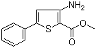 Methyl 3-amino-5-phenylthiophene-2-carboxylate molecular structure (CAS 100063-22-7)