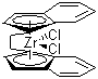 structure of CAS# 100080-82-8, rac-Ethylenebis(1-indenyl)zirconium dichloride