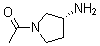 structure of CAS# 1000870-09-6, (R)-1-(3-Aminopyrrolidin-1-yl)ethanone
