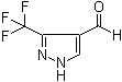 结构式 CAS# 1001020-14-9, 3-(三氟甲基)-1H-吡唑-4-甲醛