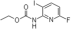 N-(6-Fluoro-3-iodo-2-pyridinyl)carbamic acid ethyl ester molecular structure (CAS 1001070-26-3)