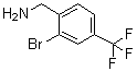 结构式 CAS# 1001109-50-7, 2-溴-4-(三氟甲基)苯甲胺