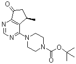 tert-Butyl (R)-4-(5-methyl-7-oxo-6,7-dihydro-5H-cyclopenta[d]pyrimidin-4-yl)piperazine-1-carboxylate molecular structure (CAS 1001180-21-7)