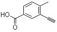 3-Ethynyl-4-methylbenzoic acid molecular structure (CAS 1001203-03-7)