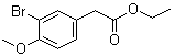 3-Bromo-4-methoxybenzeneacetic acid ethyl ester molecular structure (CAS 100125-96-0)