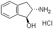 (1S,2S)-2-氨基-2,3-二氢-1H-茚-1-醇盐酸盐分子结构 (CAS 100160-69-8)